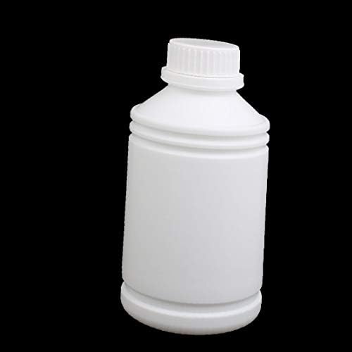 X-DREE 2 PCS 17OZ HDPE פלסטיק לבן ניתן למילוי צר פה צר מיכל אחסון נוזלי מיכל בקבוק (2 יחידות 17OZ HDPE Plástico