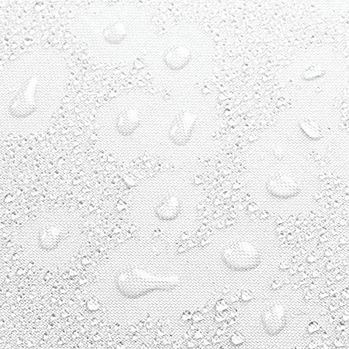 Idesign וילון מקלחת אמבטיה של הבד המוצק - 72 x 72, לבן