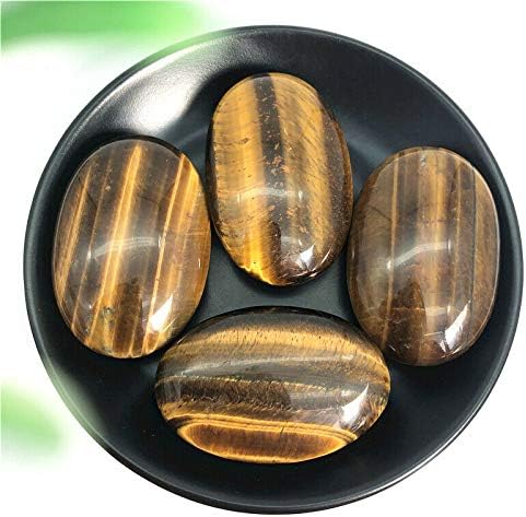 Shitou2231 6 יחידות חמוד טייגר טייגר עיניים גביש עיסוי דקלים טיפול אבן מלוטש מתנה אבנים טבעיות ומינרלים