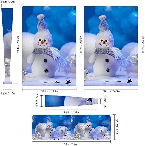 חג המולד חמוד שלג מלא מגן עור כיסוי עיצוב לעטוף מדבקות מדבקה תואם עם פס5 מהדורה דיגיטלית קונסולת ובקר