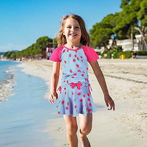 בגדי ים שרוול ארוך שני חלקים של הילדה באוהולו עד 50+ שומר פריחה בגד ים לילדים