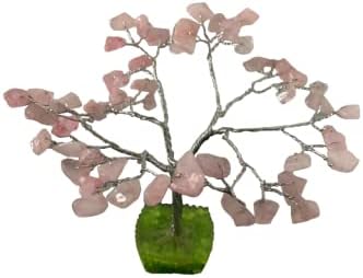 קריסטלמירקל ורד קוורץ 4 עץ קריסטל ריפוי אבן חן רייקי פנג שואי מתנה אנרגיה חיובית בריאות בעבודת יד בעבודת