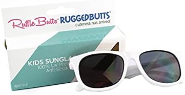 Rufflebutts לילדים משקפי שמש עדשות פוליקרבונט עמידות בפני השפעה עם הגנה על UVA/UVB ומסגרות גמישות ללא