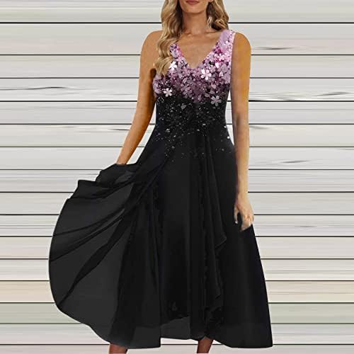 שמלות רשמיות מאופיות לנשים לנשף מפלגת ערב חתונה אורחת שושבינה שיפון שמלה ארוכה שמלת שרוול קצרה אלגנטית