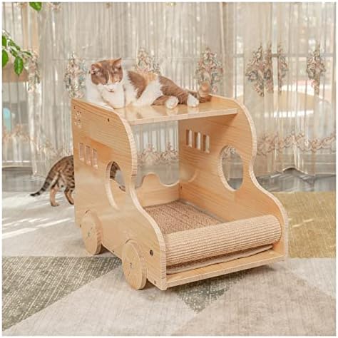 סאטורי חתול וילה חתול בית המכונית-סוג רב תכליתי חתול בית הוא מתאים לכל עונות, מתאים לסלון, משרד גדול עץ חתול