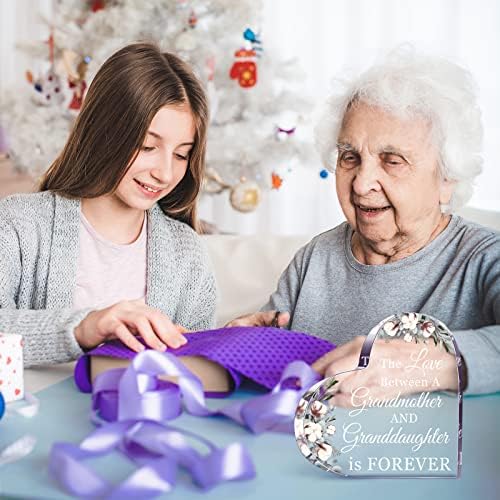 סבתא מתנת יום הולדת יום האם סבתא מתנה מתנה אקרילית צורת לב סבתא מהנכדה נכדה נכד סבתא מתחשבת רעיונות למתנה ליום