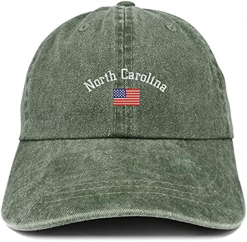 טרנדי הלבשה חנות צפון קרוליינה ארהב דגל פיגמנט צבוע שטף בייסבול כובע