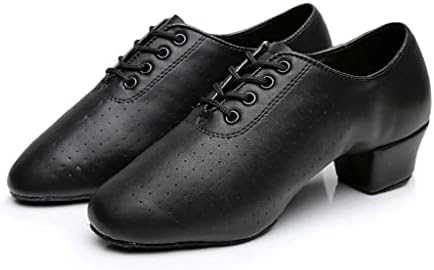 נעלי ריקוד של הוקאי נעלי נעלי נשים לנשים נעלי אולם נשפים נעליים לטיניות עור שחור