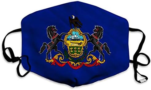 Xunulyn נשימה לשימוש חוזר נשימה דגל כיסוי פה פנסילבניה דגל אמריקאי פנסילבניה רשמית חבר העמים הפנסילבניה ממוקמת