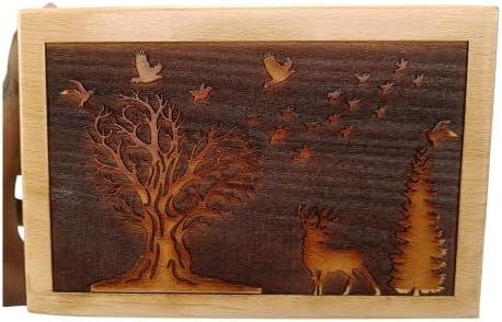 קופסת שריפת Pinewood בעבודת יד לאפר אנושי - כד שריפת עץ יקרה ועץ לתיבת כד עץ בעבודת יד של אפר,