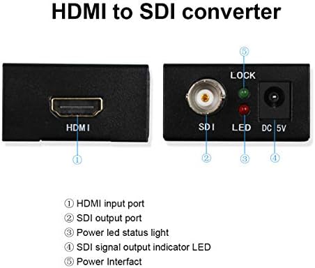 1080p 3G HDMI ל- SDI BNC Converter + SDI לממיר HDMI HDMI SDI/BNC Extender מעל כבלים קואקסיאליים
