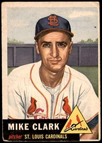 1953 טופפס בייסבול 193 מייק קלארק טוב על ידי כרטיסי מיקיס