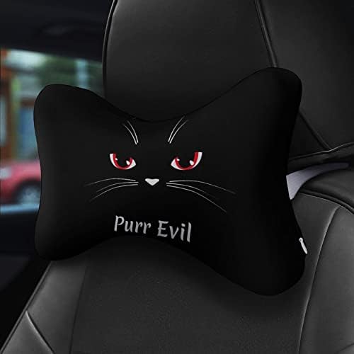 חתול שחור פנים כרית צוואר חתלתול מרוש