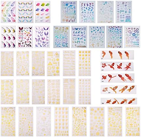 CHERISWELRY 40 גיליונות מגוון מדבקות מגוון מילה עלה של בעלי חיים פתית שלג דואר דפוס דפוס שמימי