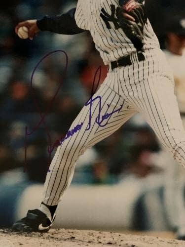 מריאנו ריברה ניו יורק ינקי הקריירה המוקדמת חתמה על 8x10 צילום צבע JSA - תמונות MLB עם חתימה