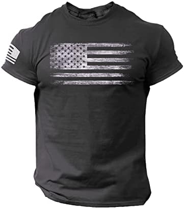 חולצות לגברים 4 ביולי חולצות טריקו גרפיות אמריקאיות דגל ארהב מודפס