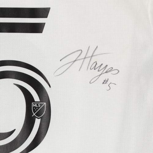 Jacori Hayes Minnesota United FC חתימה על חתימה משומשת 5 ג'רזי לבן מעונת MLS 2020 - גופיות כדורגל