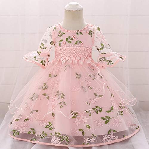 שמלת נערת פרחים שמלת שושבינה שמלת נסיכה פרחונית למסיבת תינוק יום הולדת יום הולדת שמלת שמלת ילדת נערת