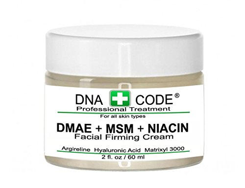 קוד DNA טיפוח עור אנטי אייג'ינג- DMAE קסמים+MSM+קרם מיצוק ניאצין, חומצה היאלורונית טהורה, ארגון,
