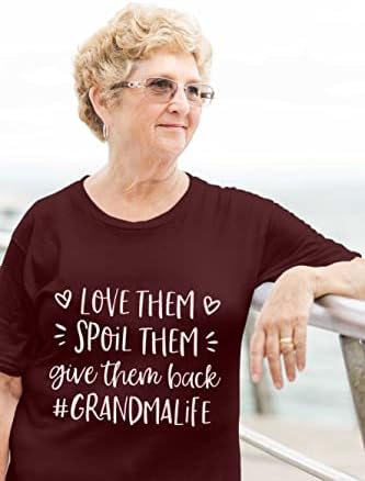 סבתא חולצה נשים אוהבות אותן מקלקלות אותן מחזירה אותן בחזרה סבתא סבתא חיים גרפיים טיזים מזדמנים