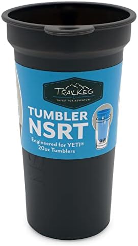 Trailkeg Tumbler NSRT, כוס כוס סיליקון כוס סיליקון כוסית מתאימה ל- Yeti Rambler 20oz, למשקאות