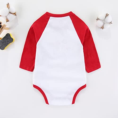 יום האהבה הראשון שלי ליום הילודים לתלבושת לתינוקות תינוקות ראגלן מכנסיים בגד גוף של שרוול 3 יחידות בגדים