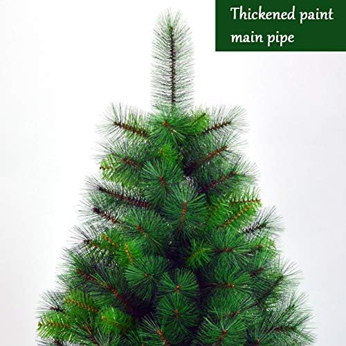 עץ אורן אורן חג המולד ידידותי לסביבה, עצים מעוטרים PVC בעמידה סיבים אופטיים בתחושת האמת מושלמת עבור 240 סמ מקורה