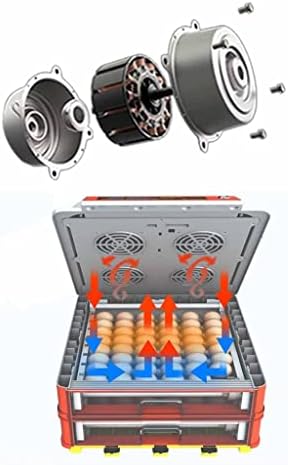 חממת ביצים דיגיטלית של ג ' מקו, 46-322 ביצים חממות מסוג מגירה אוטומטיות לחלוטין לבקיעת ביצים עם תאורת