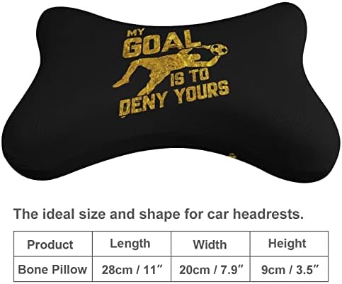 המטרה שלי היא להכחיש את כרית הצוואר של מכונית הכדורגל שלך סט של 2 תמיכה בצוואר נוחה כרית ראש קצף זיכרון למושב
