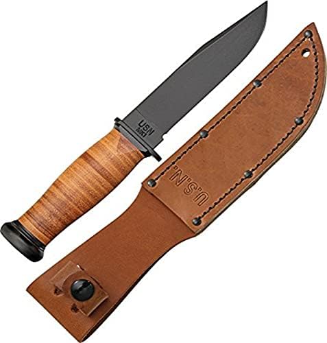 KA-BAR Straight Leather מטופל בסכין 1 סכין