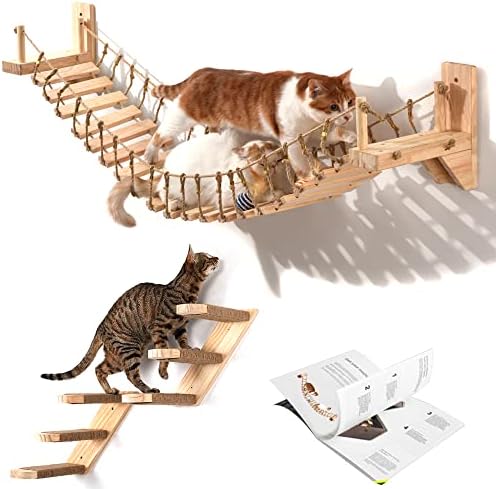 גשר חתול-43.3& 34; & מגבר; 2 יח מדפי טיפוס חתול גדולים במיוחד-משמאל לימין, שני סוגים של ברגי הרכבה כלולים