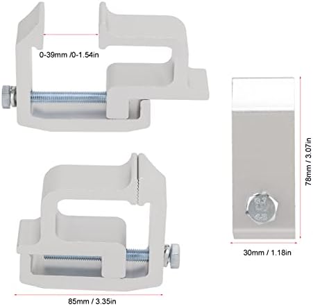 מהדק כובע משאיות, 2 יחידות כובע משאיות הרכבה מהדקים אלומיניום כבד אלומיניום ללא קידוח C מלחציים