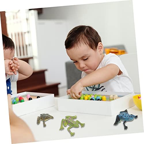 פטקאו 12 יחידות תיבת סימולציה צפרדע ריאן צעצועים לילדים פעוט תכשיטי דגי טנק קישוט צפרדעים קישוט זוחלים