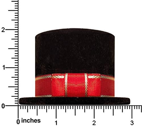 קופסת מתנה עליונה של כובע שחור ייחודי, טבעת, סיכה וכו '1020067-96pk-nf