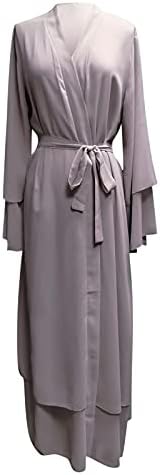 LZEAL שחור ABAYAS לנשים שמלת תפילה שמלת תפילה של שיפון מוסלמית בגדים מוסלמים לגברים למסגד שמלה מוסלמית