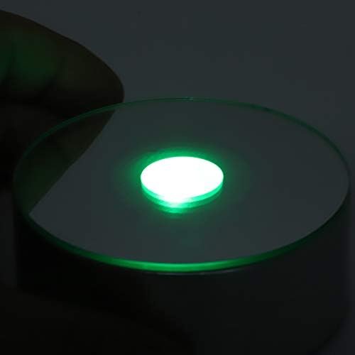 בסיס אור LED של Nofaner, בסיס אור 4 יחידים לתצוגת אמנות גבישים עמדת עמדת קישוט ביתי ציוד אור צבעוני