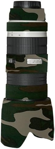 כיסוי עדשת Lenscoat עבור Canon 70-200 f/2.8 NO הוא הגנה על עדשת Neoprene Neoprene הסוואה