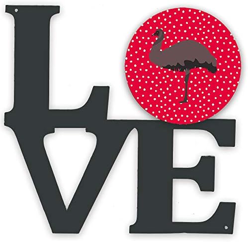 אוצרות קרולין5349לב אמו אהבה מתכת קיר יצירות אמנות אהבה, אדום,