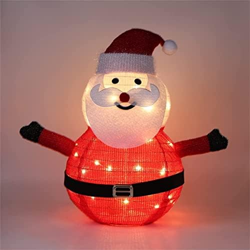 קוניו קליל לחג המולד חיצוני תאורת חג מולד דמויות חיצוניות, איש סנטה קלאוס שלג LED עם 40 נוריות LED