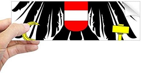 Diythinker אוסטריה סמל לאומי מלבן מלבן פגוש מדבקות מדבקות חלון מדבקות חלון