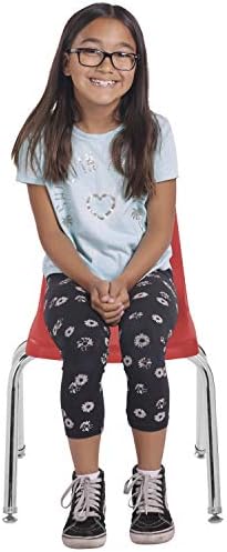 10364 14 כיסא ערימת בית ספר, מושב תלמיד ערימה עם רגלי פלדה כרום וגלישות מסתובבות מניילון וכיסא