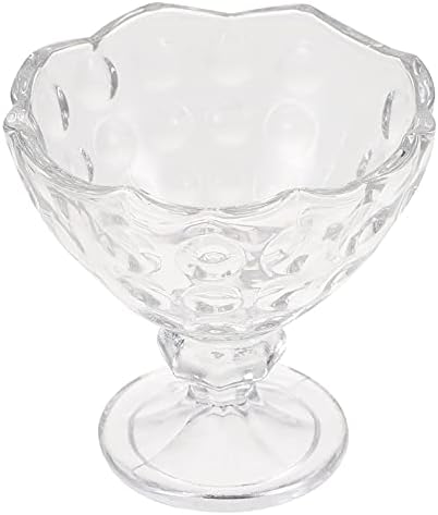 המוטון משקפיים צלולים מיכלי זכוכית כוס קינוח כוס קערות גלידות זכוכית צלולה לקערות סלט פרי פרפה פודינג