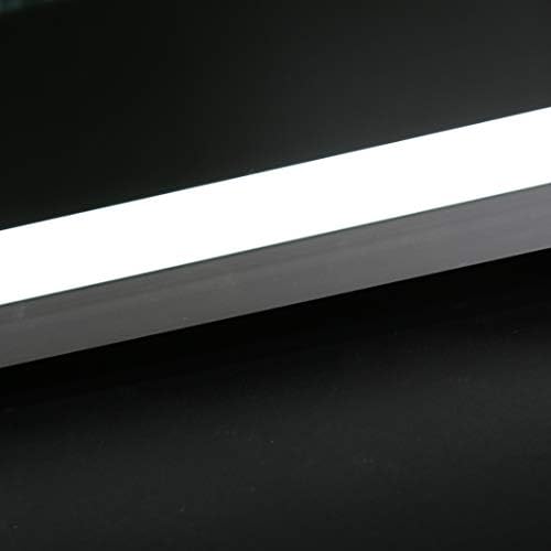 Jovol LED מראה חדר אמבטיה מואר, מראה יהירות רכוב על קיר עם Defogger ומתג מגע לעומק, 6500K Lumen High Led Make