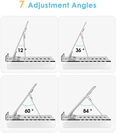 מחזיק חוברת אקרילית ktrio 8.5 x 11 אינץ ', מעמד טבליות מתכוונן, מחזיק מעמד אקרילי לאייפד