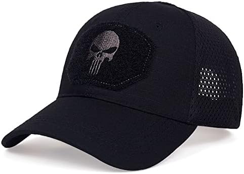גולגולת רשת בייסבול כובע גברים טקטי נשימה צבא כובע חיצוני טיולים כובעים