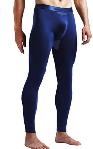 מכנסי תחתונים תרמיים של Oruikia מכנסיים תרמיים מודאליים תחתונים של מכנסיים ארוכים ג'ונס עם כיס נפרד