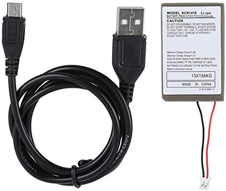 Yivibe 2000mA 2.1 1.3 0.3in 3.7 V Controller Pack Pack, מטען בקר, בקר משחק כבל USB לטעינה של בקר משחק