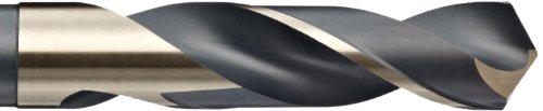 י. ג - 1 ד1191 נקודת פיצול פלדה במהירות גבוהה 3 מקדח שטוח שחור/זהב כסף/דמינג, 118 מעלות, 47/64 קוטר על