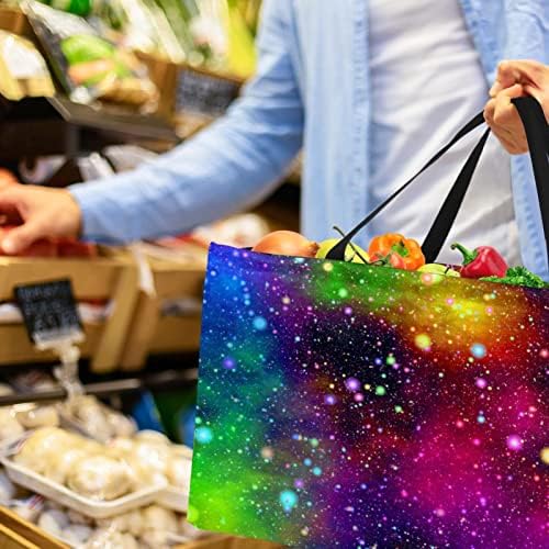 סל קניות לשימוש חוזר צבעי כוכבי כוכבים ניידים מתקפלים תיקים מכולת פיקניק תיק קניות סל כביסה