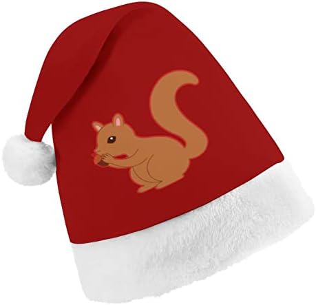 מצחיק סנאי חג המולד כובע רך קטיפה סנטה כובע מצחיק כפה עבור חג המולד לשנה חדשה חגיגי מפלגה